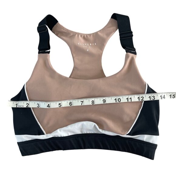 All Fenix Ivy Beige‎ Multi Color Block High-Impact Sports Bra Size Medium $65 - Picture 6 of 14
